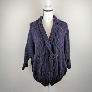 Dex Oversized Chunky Knit Batwing Slouchy Sweater